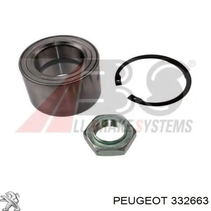 332663 Peugeot/Citroen Łożysko piasty przedniej