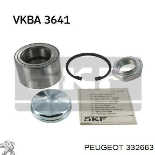 Do koszyka 332663 Peugeot/Citroen Łożysko piasty przedniej