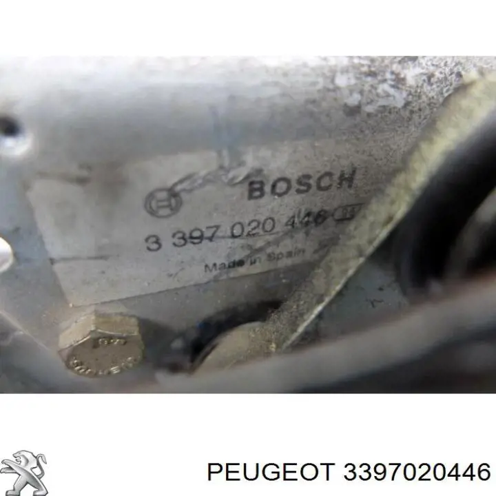 Mechanizm wycieraczek Peugeot 206 (2A/C)