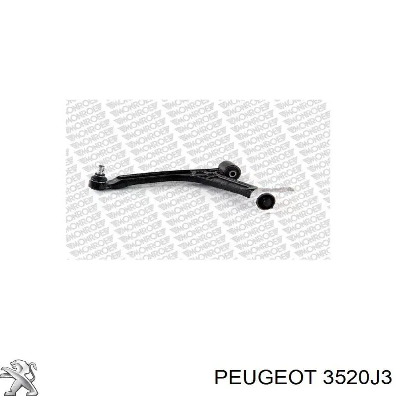 Do koszyka 3520J3 Peugeot/Citroen Wahacz zawieszenia przedniego dolny lewy