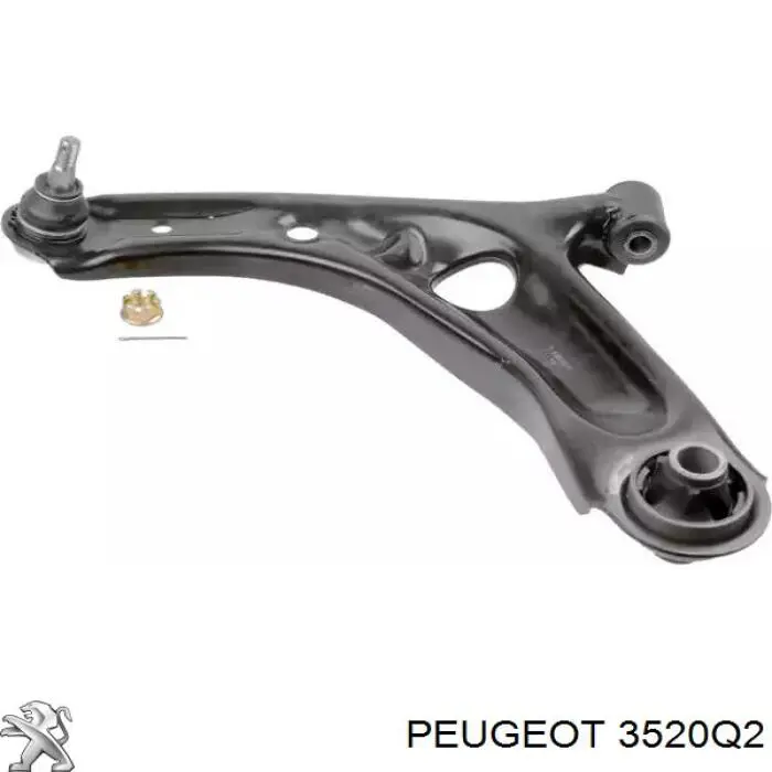 Do koszyka 3520Q2 Peugeot/Citroen Wahacz zawieszenia przedniego dolny lewy