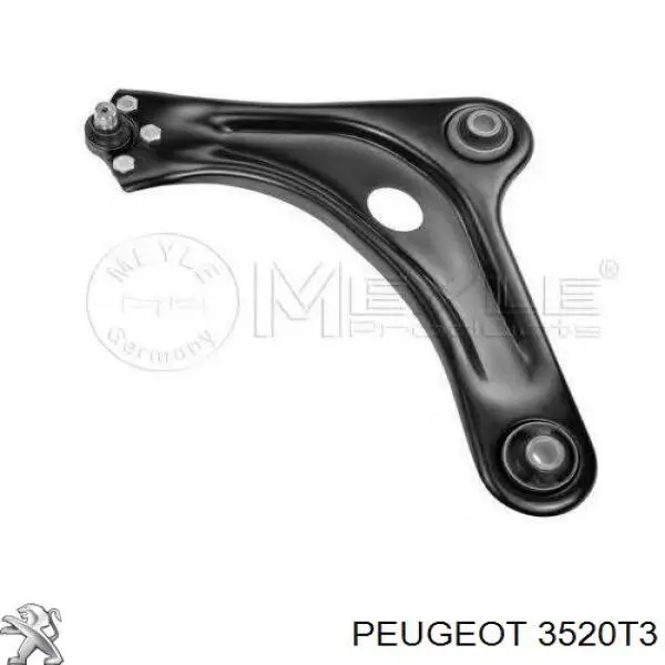 Do koszyka 3520T3 Peugeot/Citroen Wahacz zawieszenia przedniego dolny lewy