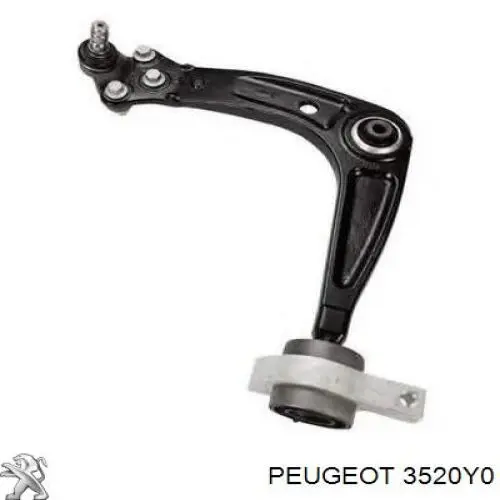 Wahacz zawieszenia przedniego dolny lewy Peugeot/Citroen 3520Y0 cena, od 80,02 USD