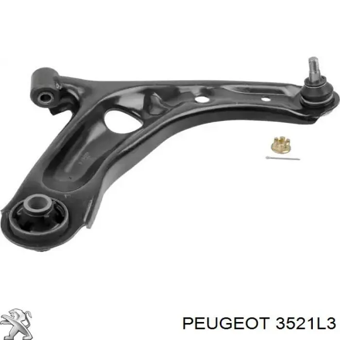 3521L3 Peugeot/Citroen Wahacz zawieszenia przedniego dolny prawy