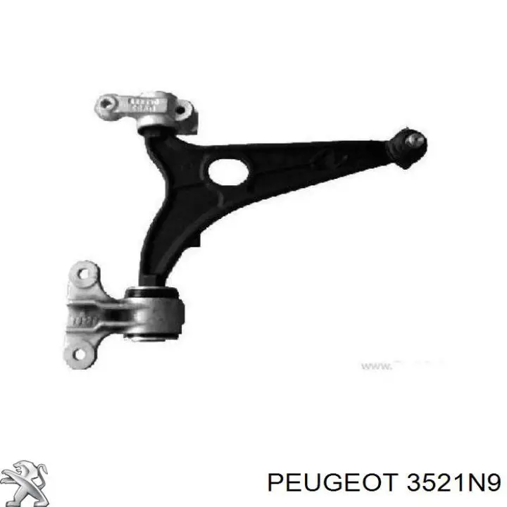 Do koszyka 3521N9 Peugeot/Citroen Wahacz zawieszenia przedniego dolny prawy