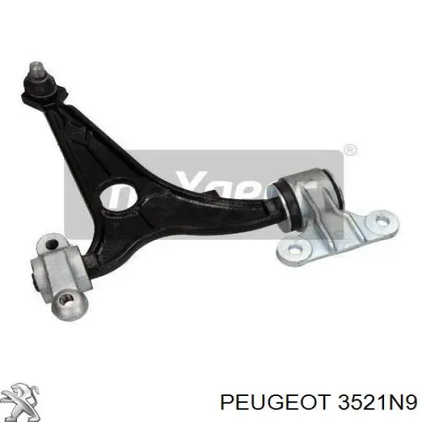 Do koszyka 3521N9 Peugeot/Citroen Wahacz zawieszenia przedniego dolny prawy