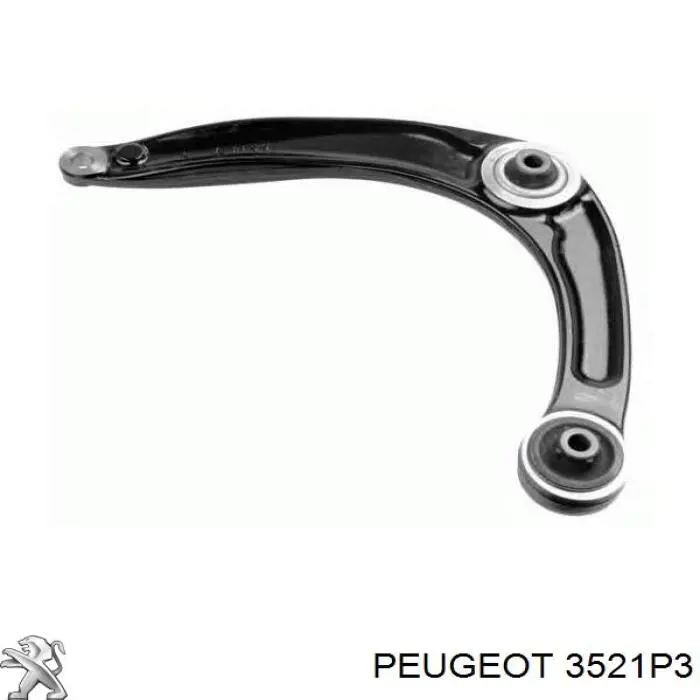 3521P3 Peugeot/Citroen Wahacz zawieszenia przedniego dolny prawy