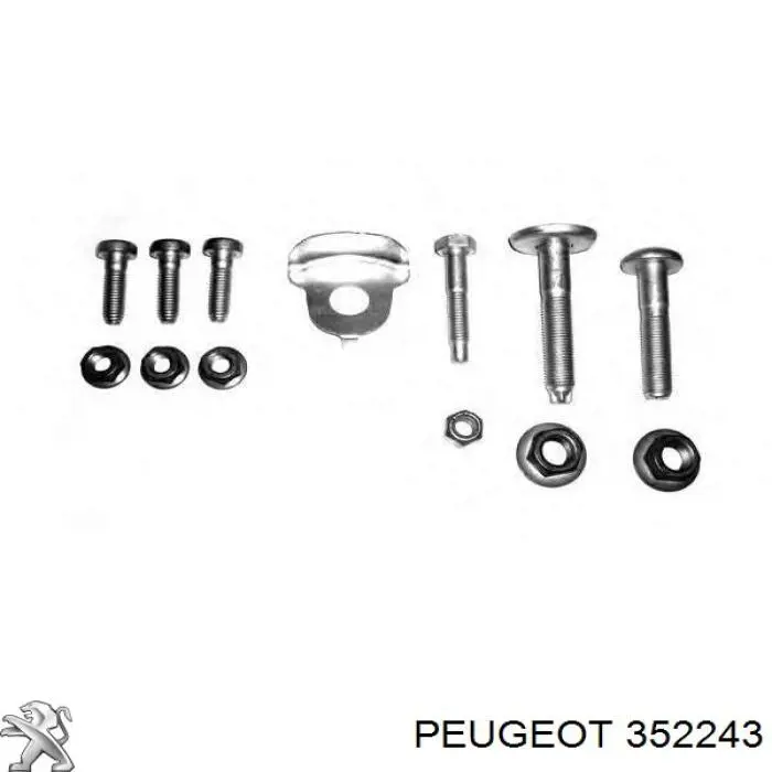 Do koszyka 352243 Peugeot/Citroen Śruba mocowania przedniego sworznia wahacza do czopu
