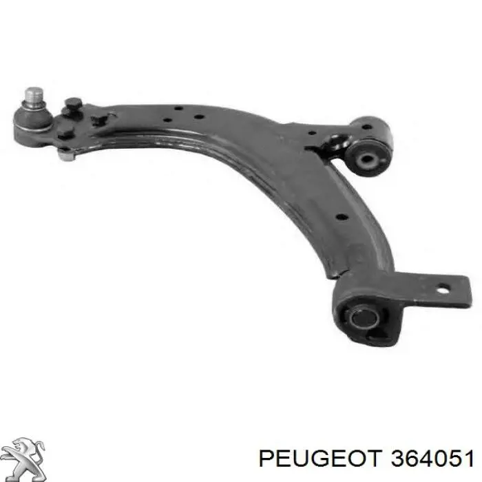 Do koszyka 364051 Peugeot/Citroen Sworzeń wahacza dolny