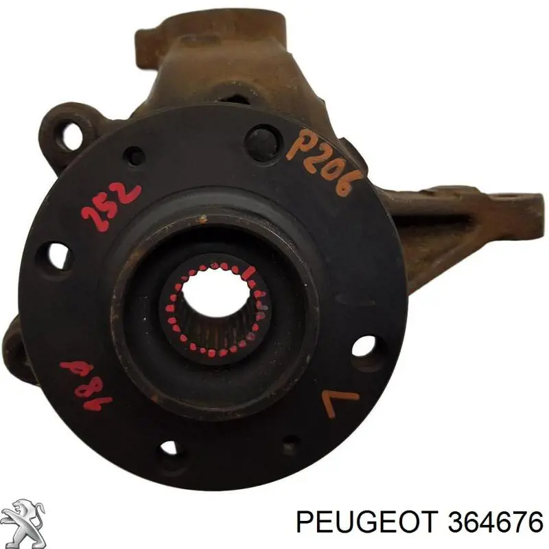 364676 Peugeot/Citroen Czop (zwrotnica) przedni lewy