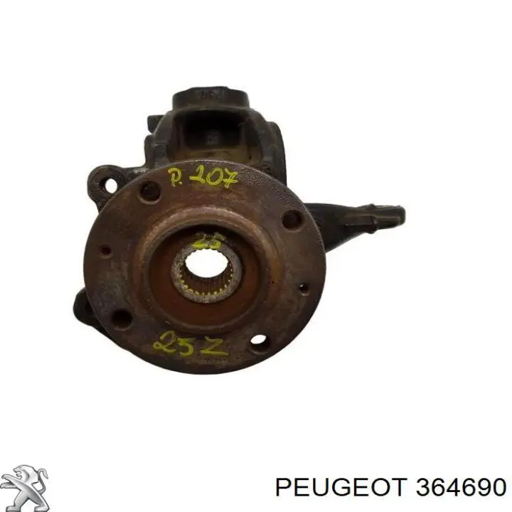 Czop (zwrotnica) przedni lewy Peugeot/Citroen 364690 cena, od 62,99 USD