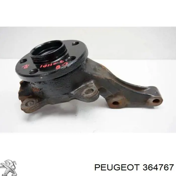 Czop (zwrotnica) przedni prawy Peugeot/Citroen 364767 cena, od 100,73 USD