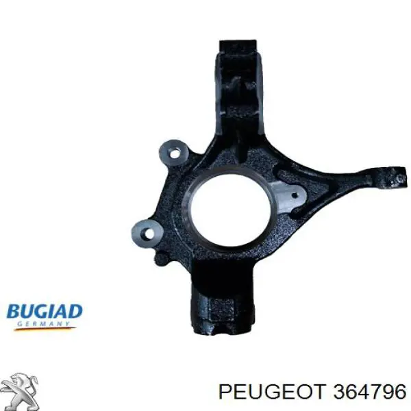 364796 Peugeot/Citroen Czop (zwrotnica) przedni prawy