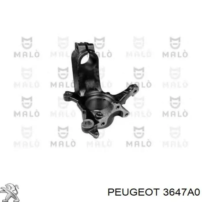Czop (zwrotnica) przedni prawy Peugeot/Citroen 3647A0 cena, od 109,07 USD