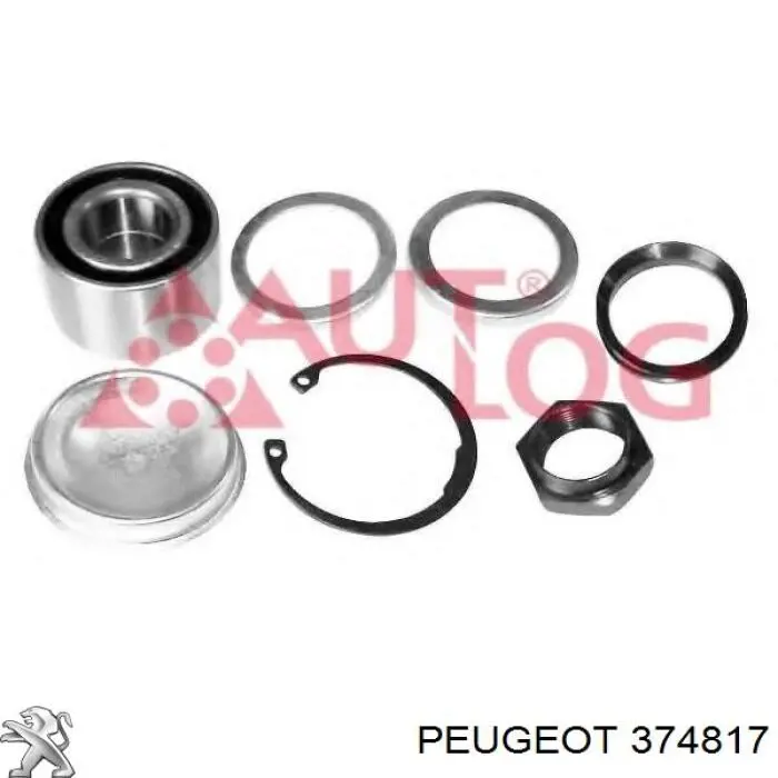 374817 Peugeot/Citroen Lożysko piasty tylnej