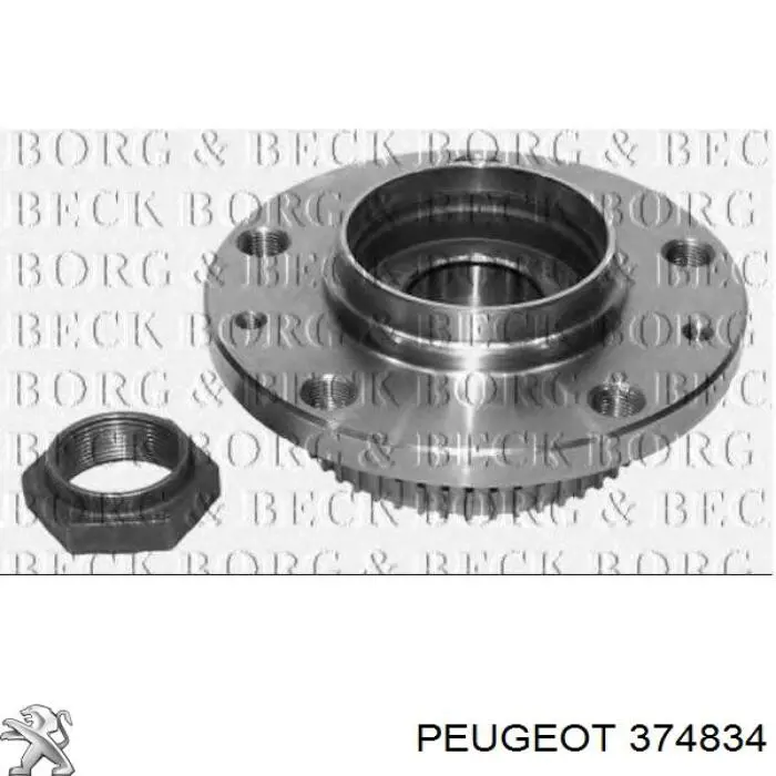 Piasta tylna Peugeot/Citroen 374834 cena, od 416,54 USD