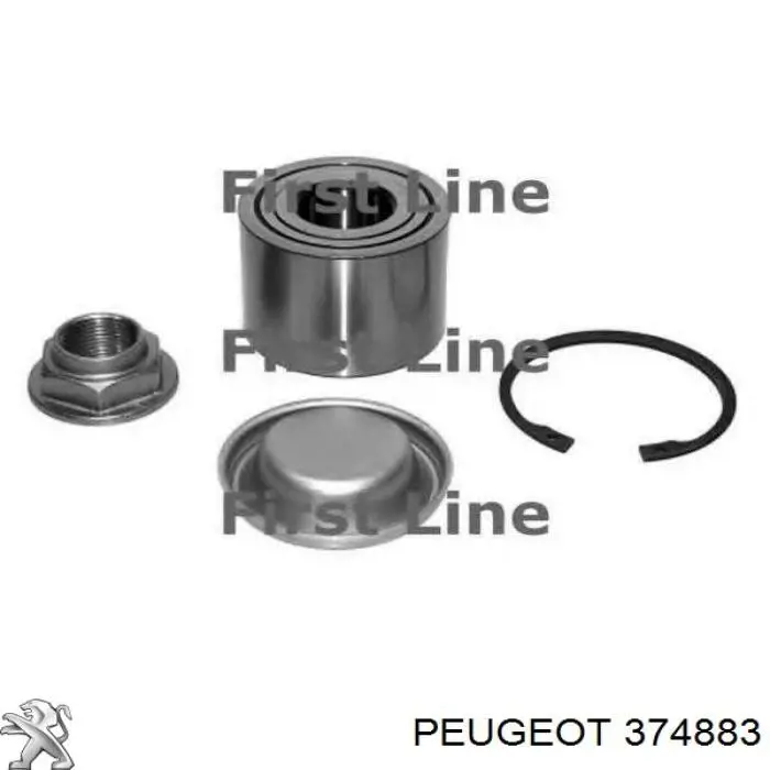 Lożysko piasty tylnej Peugeot/Citroen 374883 cena, od 25,40 USD