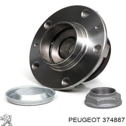 Piasta tylna Peugeot/Citroen 374887 cena, od 49,48 USD