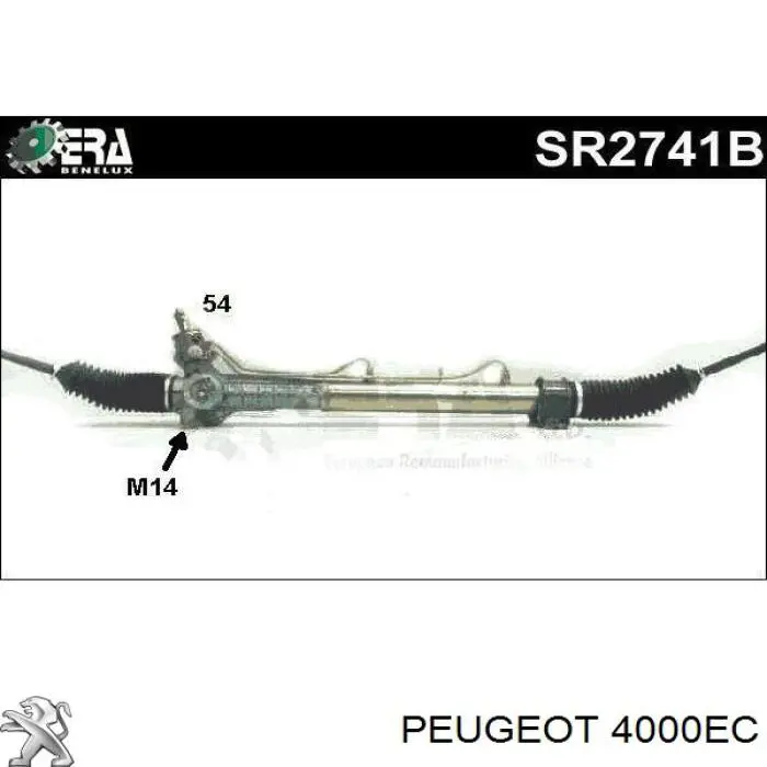 Listwa kierownicza (maglownica) Peugeot/Citroen 4000EC cena, od 138,74 USD