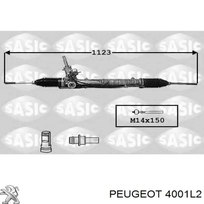 Listwa kierownicza (maglownica) Peugeot/Citroen 4001L2 cena, od 211,96 USD