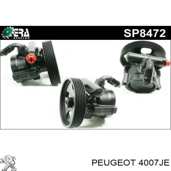 Pompa wspomagania hydraulicznego kierownicy 4007JE Peugeot/Citroen
