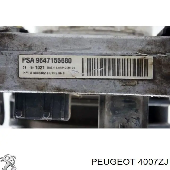4007ZJ Peugeot/Citroen Pompa wspomagania hydraulicznego kierownicy
