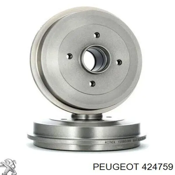 Do koszyka 424759 Peugeot/Citroen Bęben hamulcowy tylny