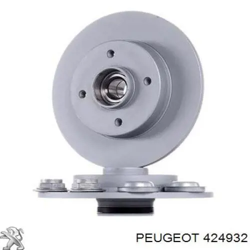 Do koszyka 424932 Peugeot/Citroen Tarcza hamulcowa tylna