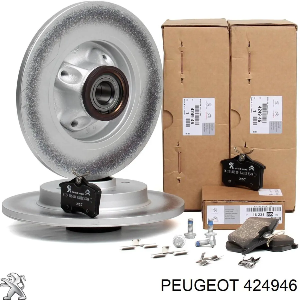 Do koszyka 424946 Peugeot/Citroen Tarcza hamulcowa tylna