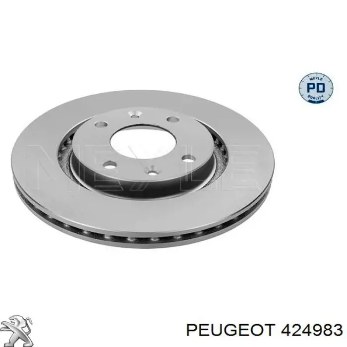 Tarcza hamulcowa przednia Peugeot/Citroen 424983 cena, od 35,34 USD