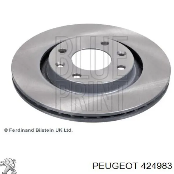 Do koszyka 424983 Peugeot/Citroen Tarcza hamulcowa przednia