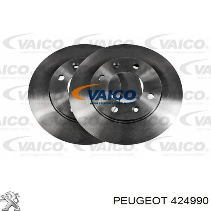 Tarcza hamulcowa tylna Peugeot/Citroen 424990 cena, od 27,06 USD