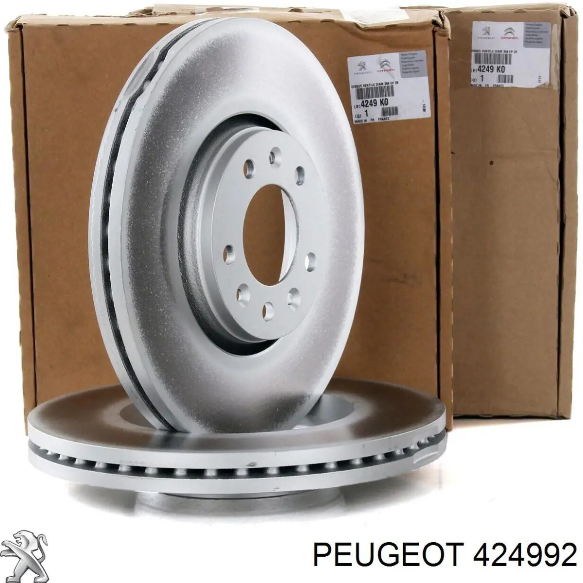 424992 Peugeot/Citroen Tarcza hamulcowa przednia