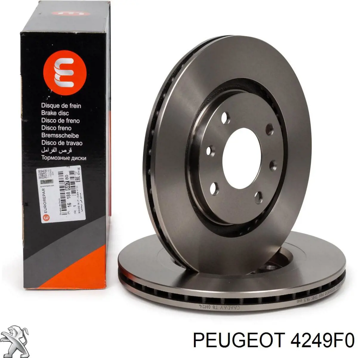 Tarcza hamulcowa przednia Peugeot/Citroen 4249F0 cena, od 32,12 USD
