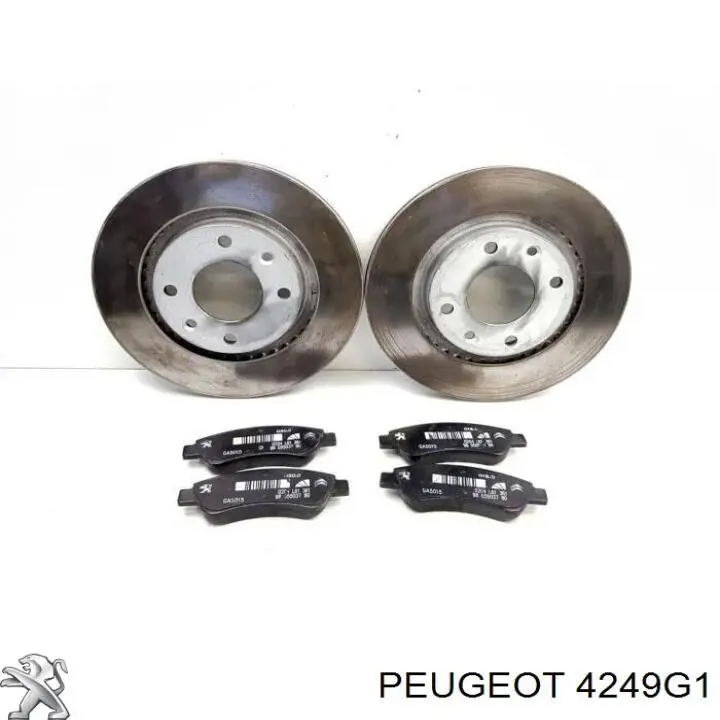 Tarcza hamulcowa przednia 4249G1 Peugeot/Citroen