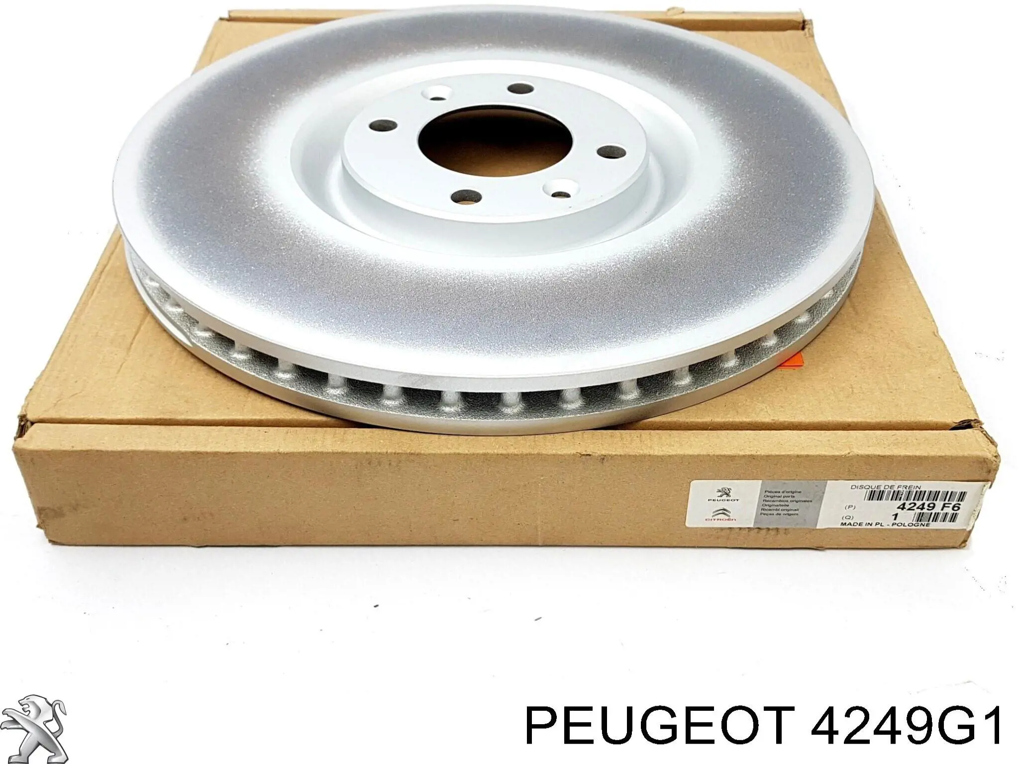 Do koszyka 4249G1 Peugeot/Citroen Tarcza hamulcowa przednia