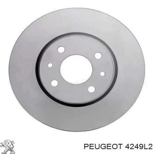 Tarcza hamulcowa przednia Peugeot/Citroen 4249L2 cena, od 38,76 USD