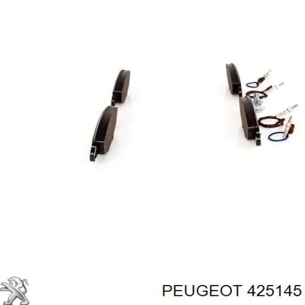 Klocki hamulcowe przednie tarczowe Peugeot/Citroen 425145 cena, od 45,68 USD