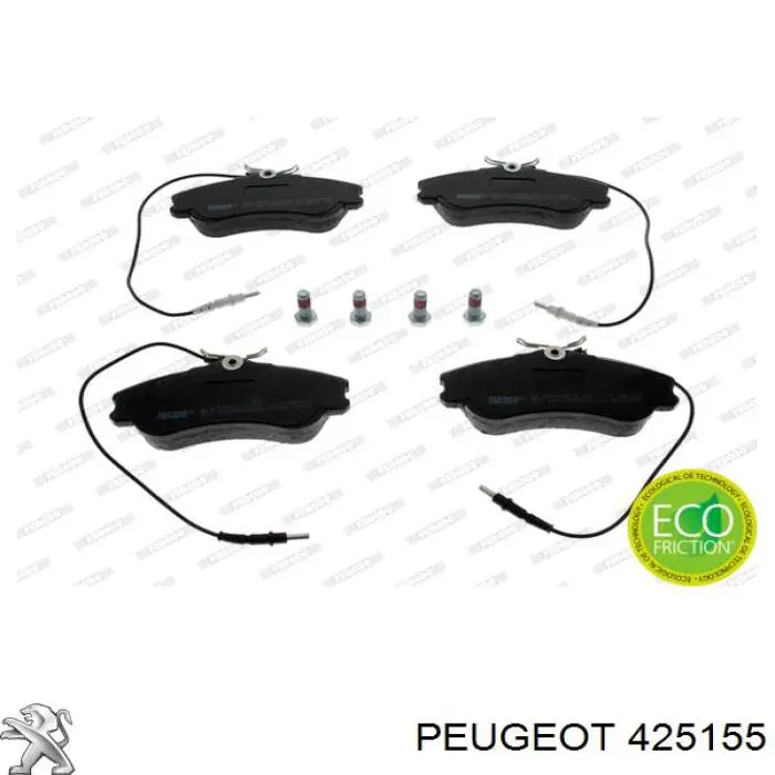 425155 Peugeot/Citroen Klocki hamulcowe przednie tarczowe