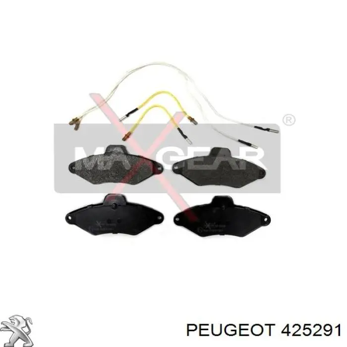425291 Peugeot/Citroen Klocki hamulcowe przednie tarczowe