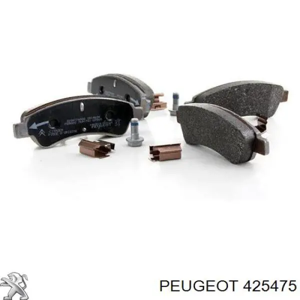 425475 Peugeot/Citroen Klocki hamulcowe przednie tarczowe