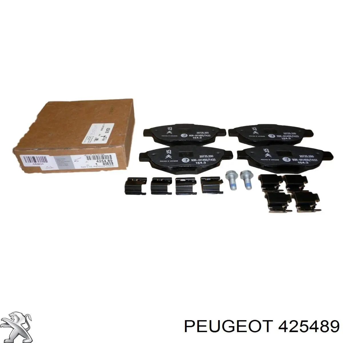 425489 Peugeot/Citroen Klocki hamulcowe przednie tarczowe