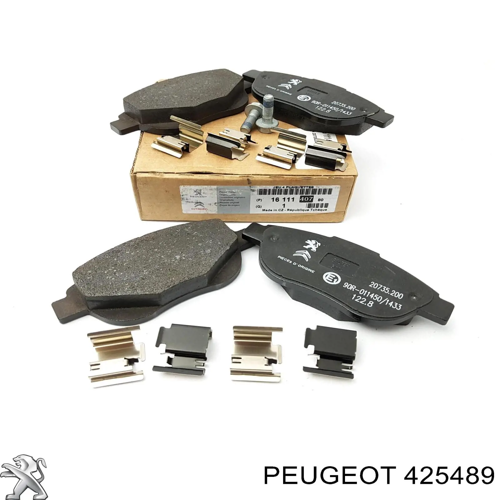 Klocki hamulcowe przednie tarczowe Peugeot/Citroen 425489 cena, od 23,81 USD
