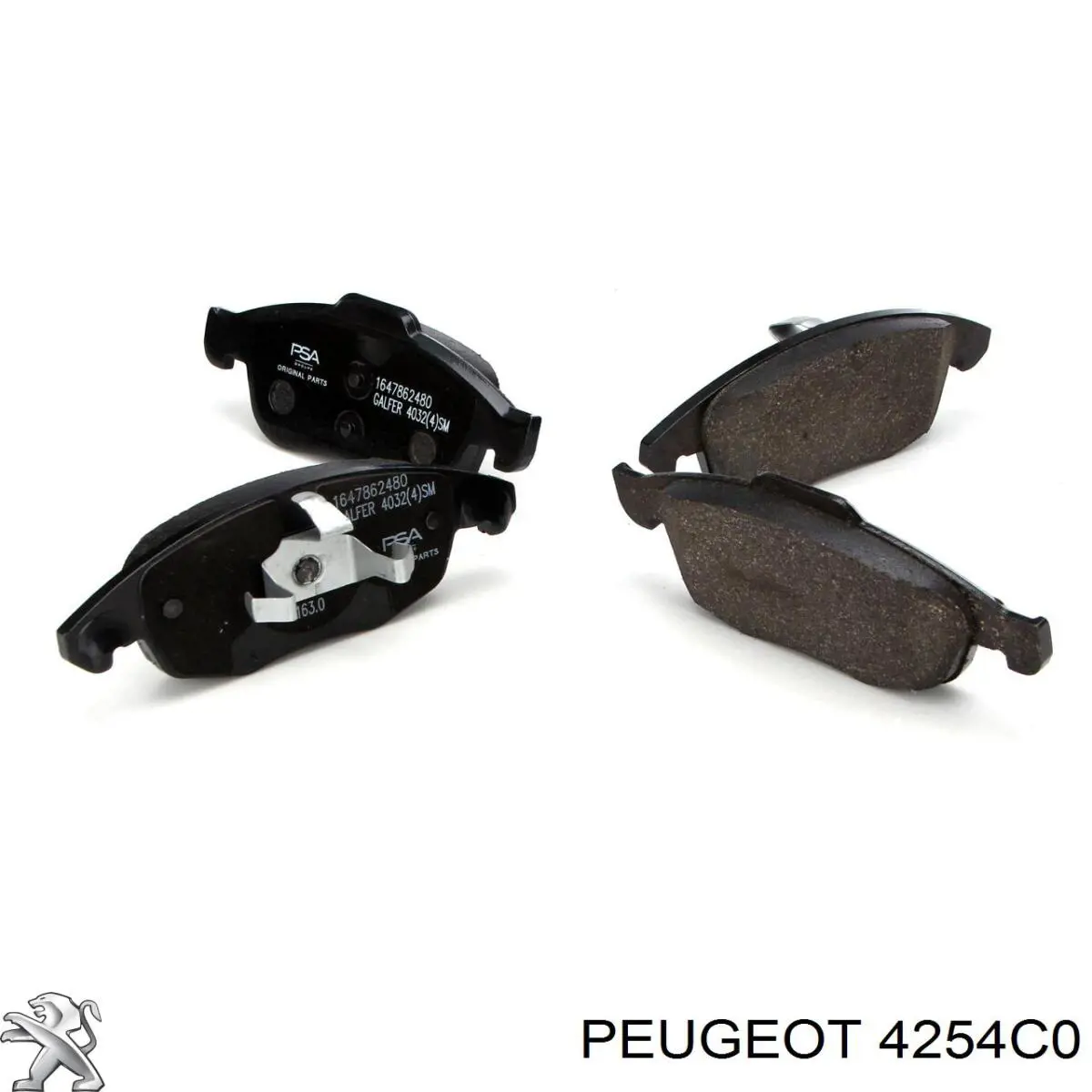 Klocki hamulcowe przednie tarczowe Peugeot/Citroen 4254C0 cena, od 27,00 USD