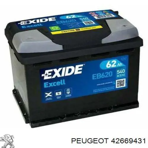 Bateria (akumulator) 42669431 Peugeot/Citroen