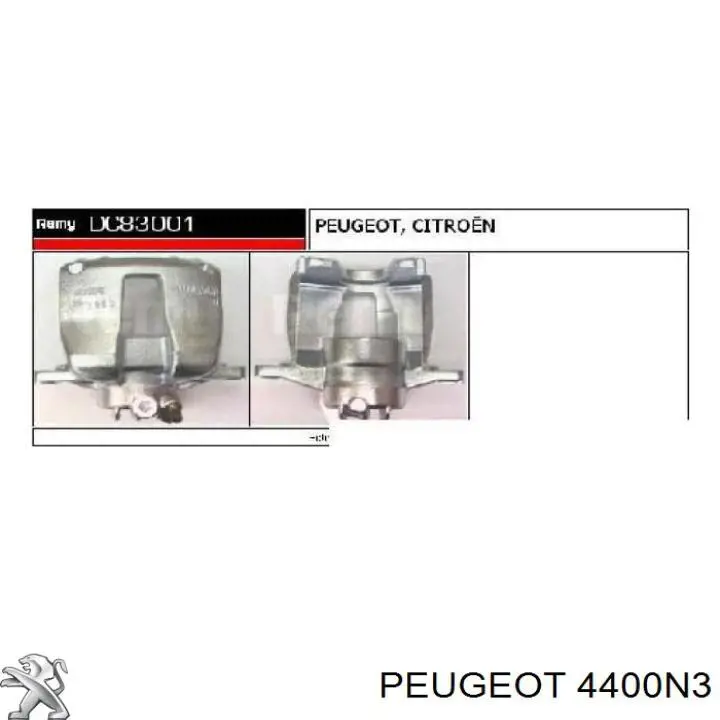 Zacisk hamulcowy przedni prawy Peugeot/Citroen 4400N3 cena, od 47,67 USD