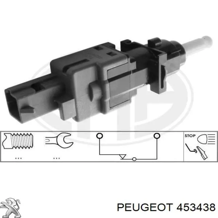 Czujnik położenia pedału sprzęgła Peugeot/Citroen 453438 cena, od 12,78 USD