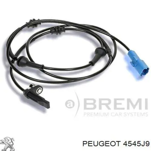 Do koszyka 4545J9 Peugeot/Citroen Czujnik ABS przedni