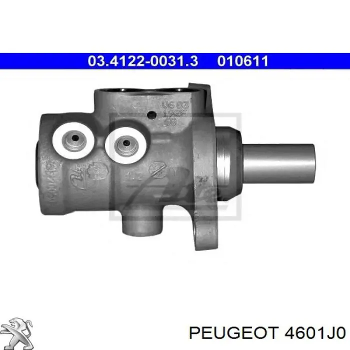 Główny cylinder hamulców 4601J0 Peugeot/Citroen
