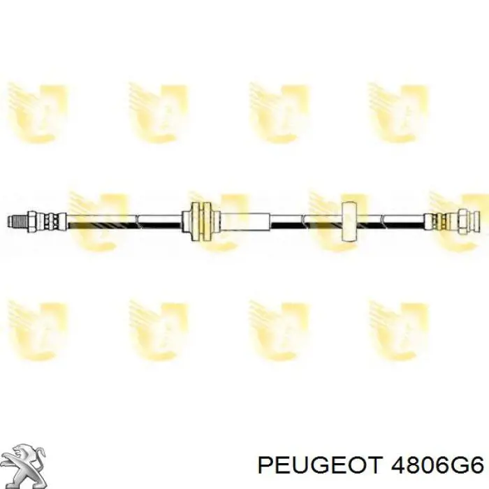Przewód hamulcowy przedni Peugeot/Citroen 4806G6 cena, od 14,79 USD